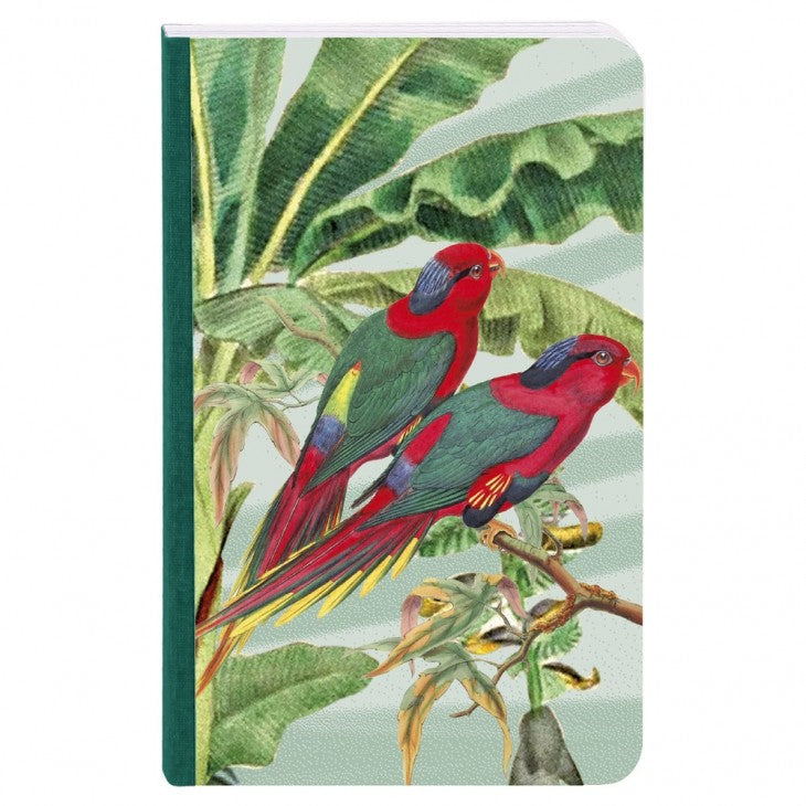 CLAIREFONTAINE x Jungle Harmony Clothbound Notebook 9x14cm 72s Lined Parrot
