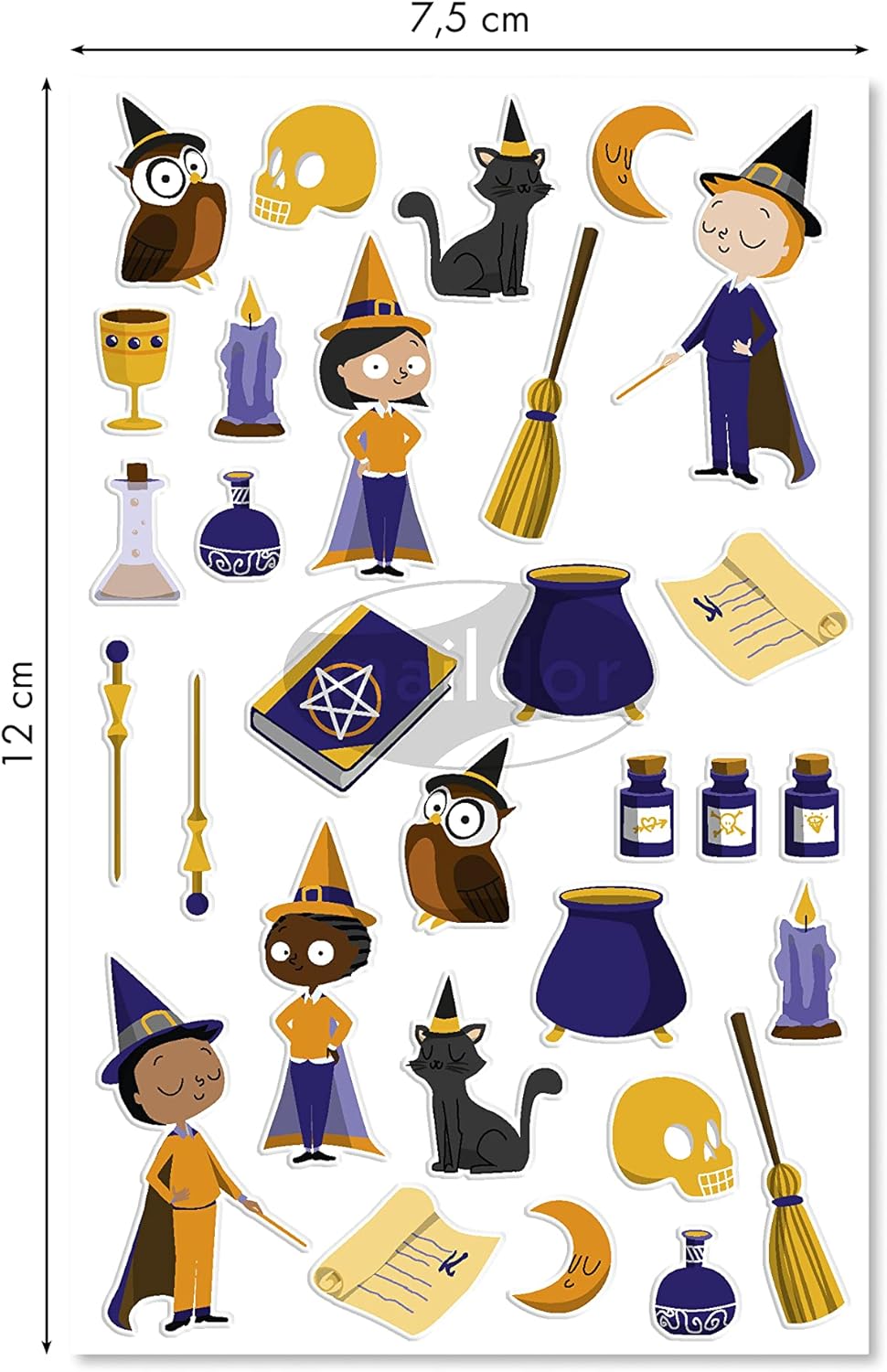 MAILDOR 3D Stickers Cooky Wizards 1s 1244745