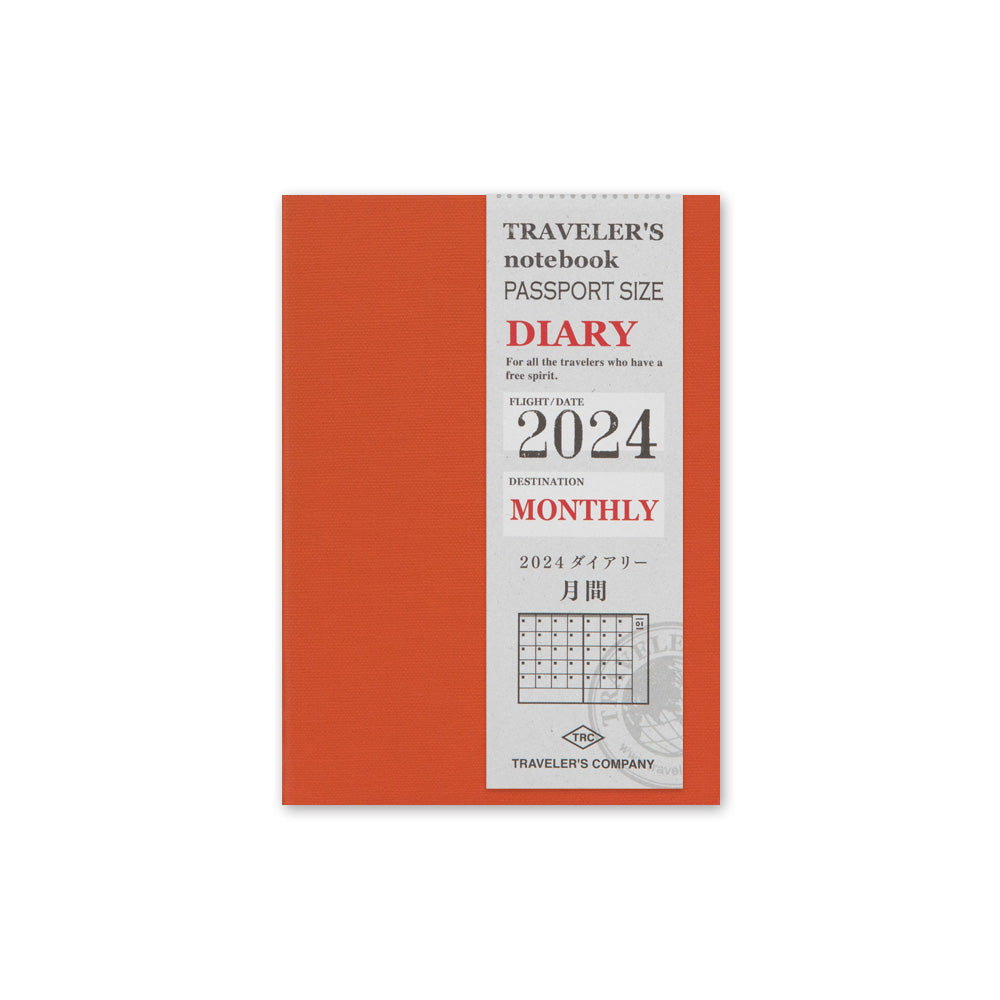 TRAVELERS NOTEBOOK 2024 Passport Size Monthly Refill