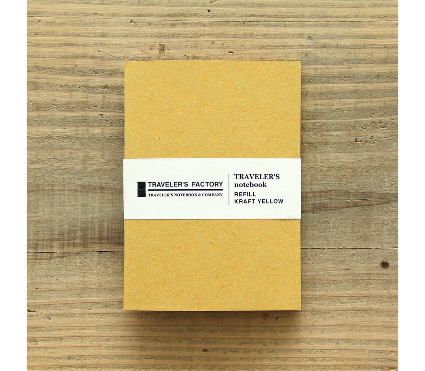 TRAVELERS FACTORY Passport Size Refill Kraft Yellow