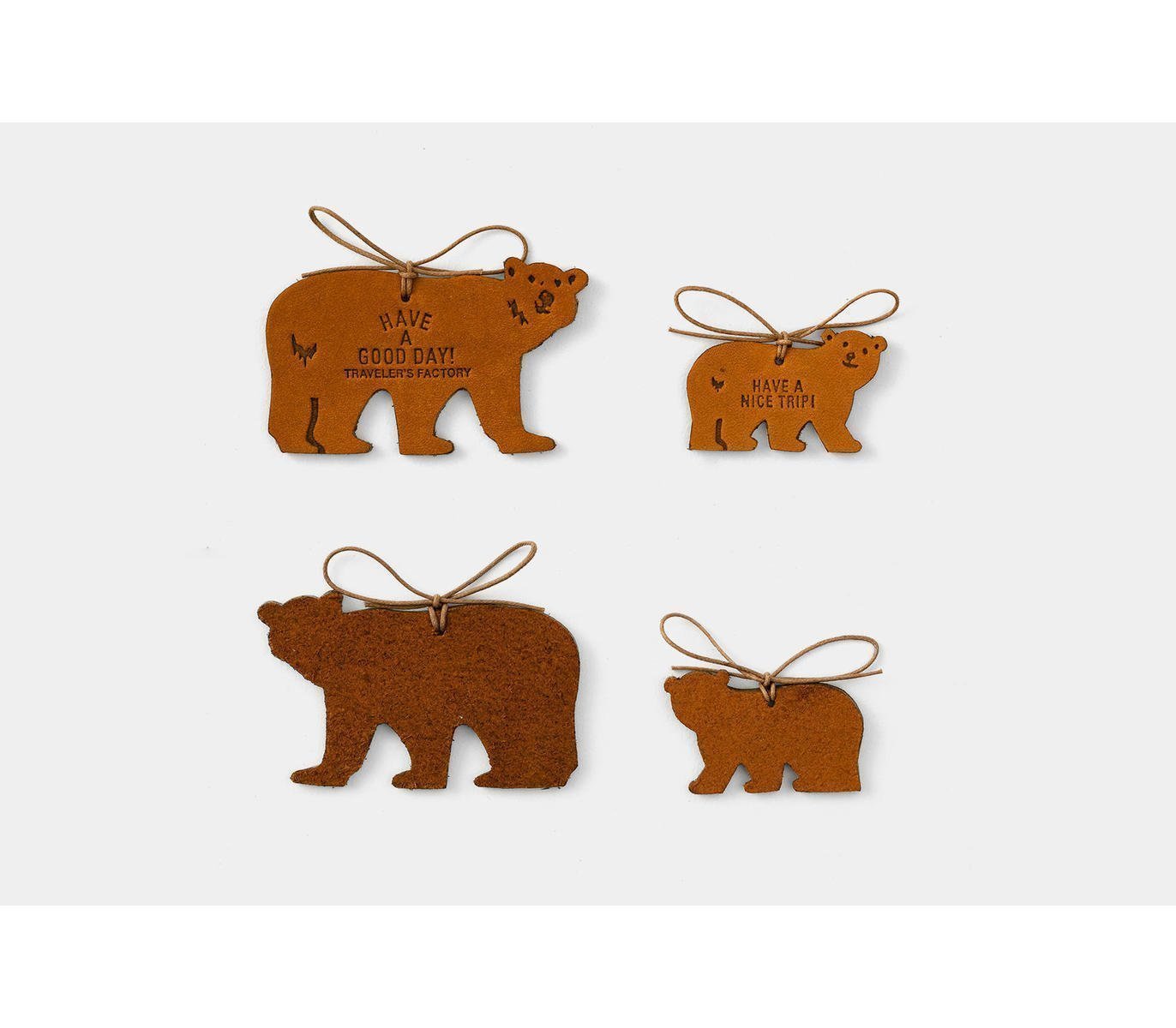 TRAVELERS FACTORY Leather Tag Bear
