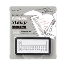 MIDORI Paintable Stamp Pre-Inked Half Size Vertical