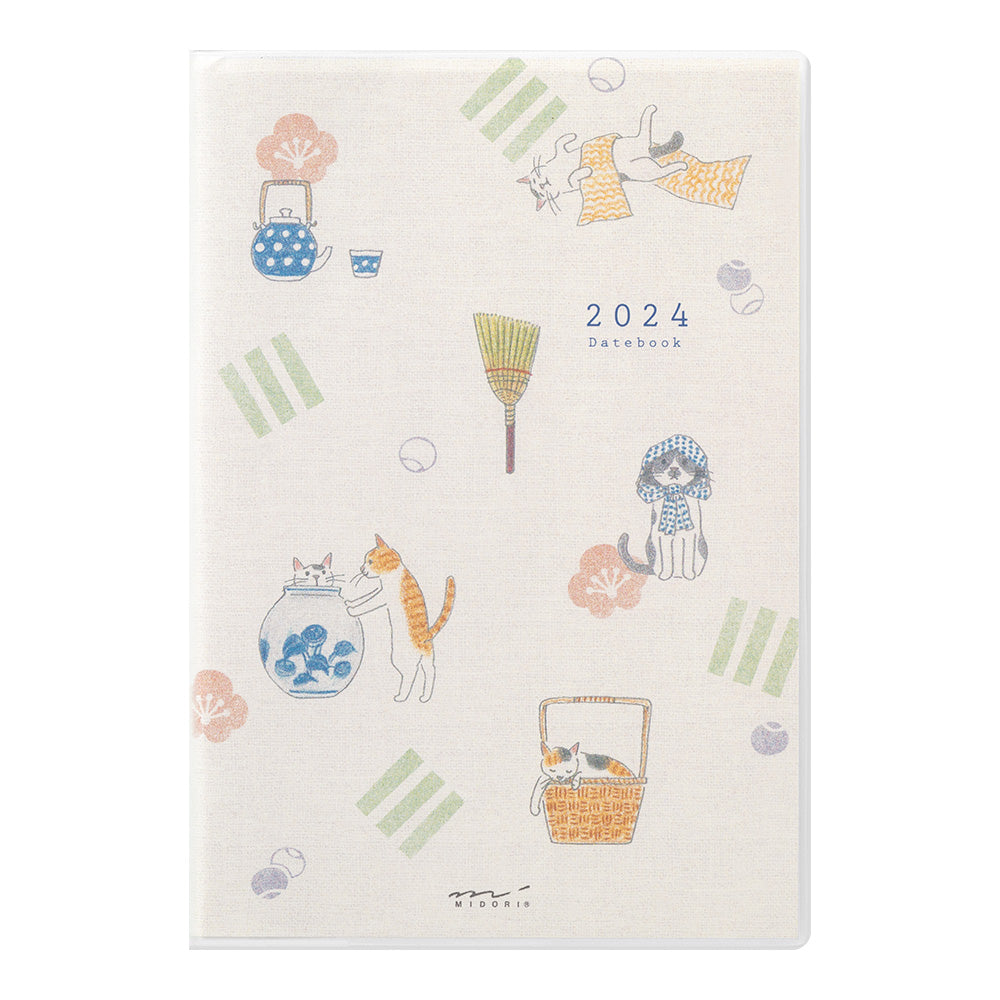 MIDORI 2024 Pocket Diary B6 Cat