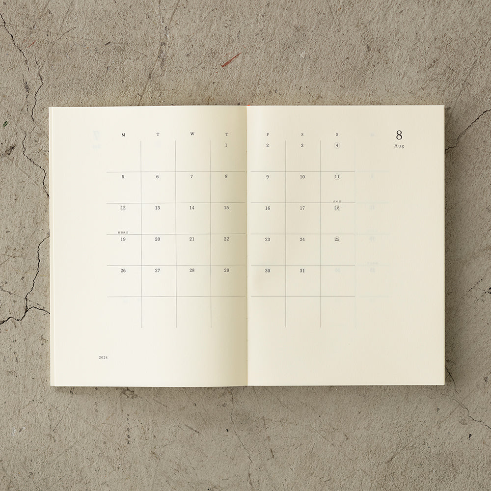 MIDORI MD 2024 Notebook Diary A5 Thin