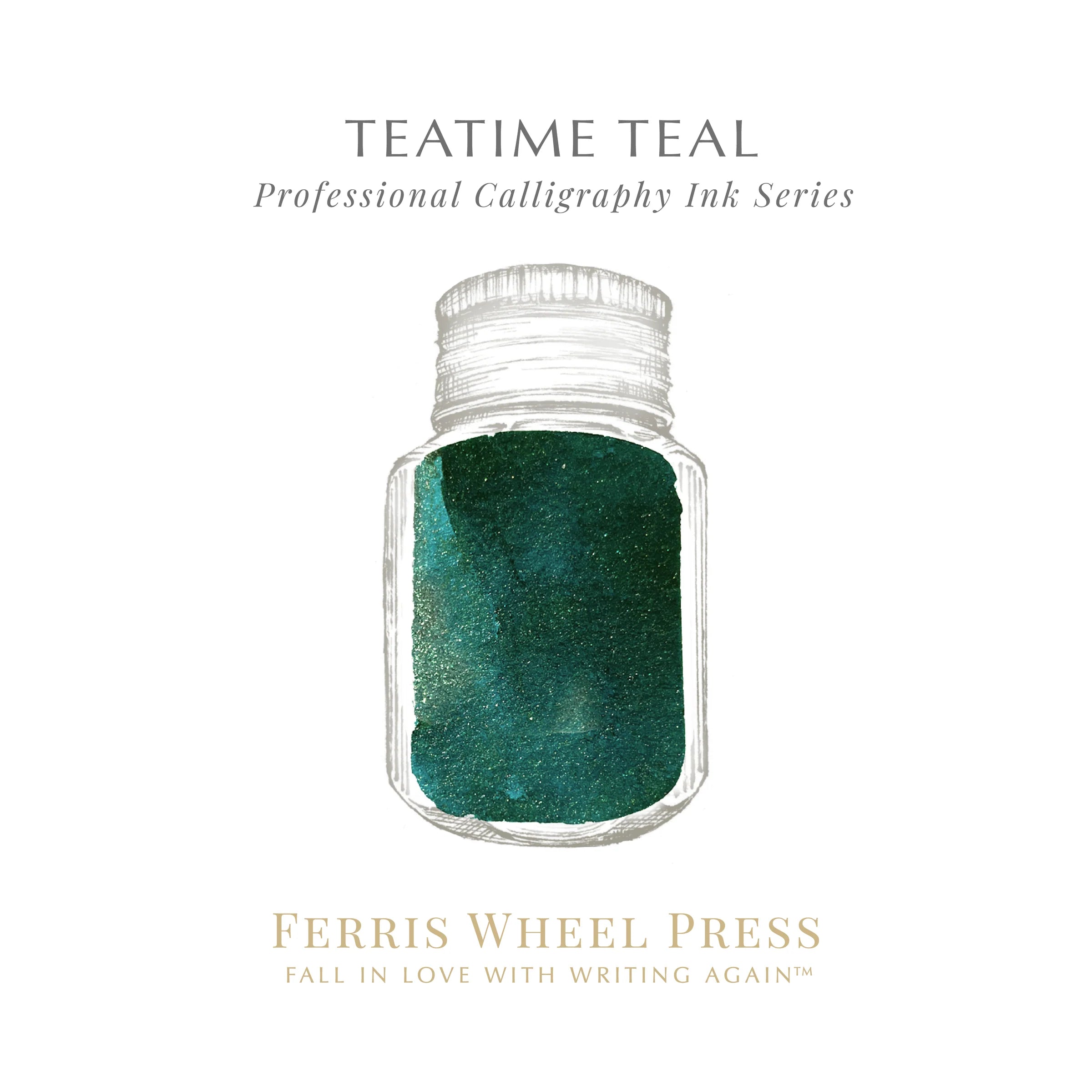 FERRIS WHEEL PRESS Calligraphy Ink 28ml Teatime Teal
