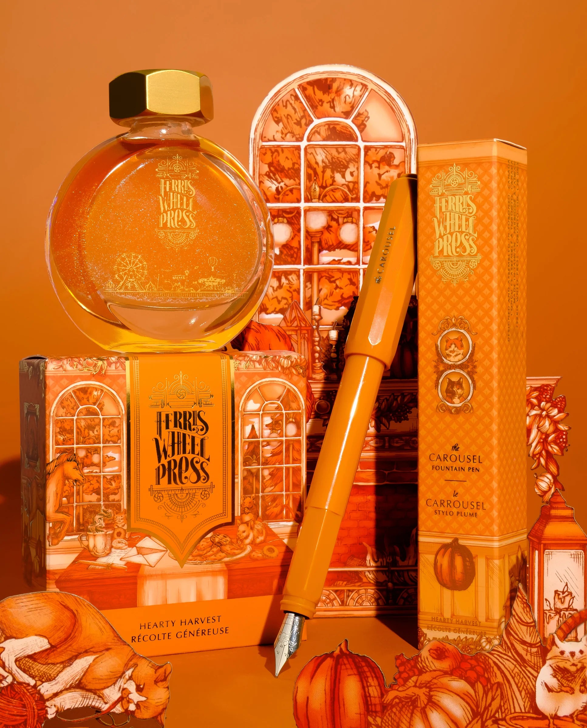 FERRIS WHEEL PRESS Carousel Fountain Pen-Fine Hearty Harvest Ink