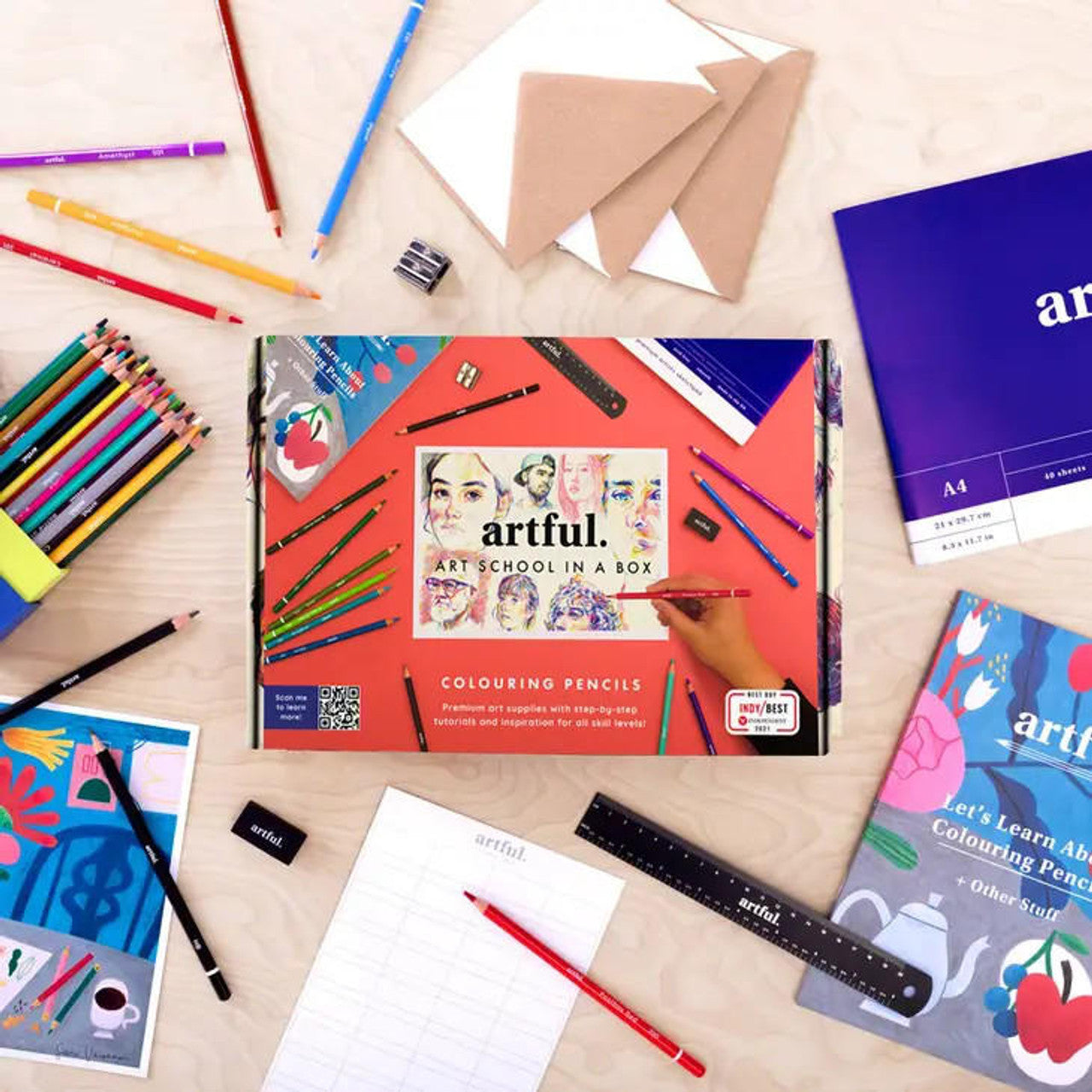 OHH DEER Artful: Art School In A Box Colouring Pencil Edition