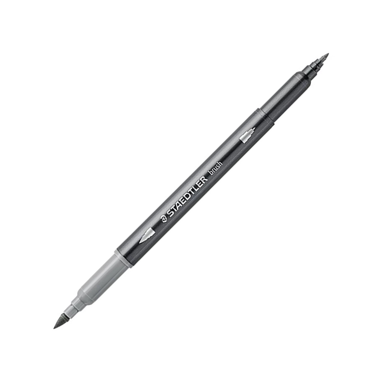 STAEDTLER Double-Ended Watercolour Brush Pen Light Grey