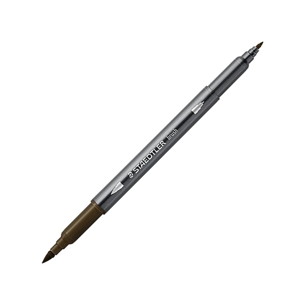 STAEDTLER Double-Ended Watercolour Brush Pen Tobacco Brown