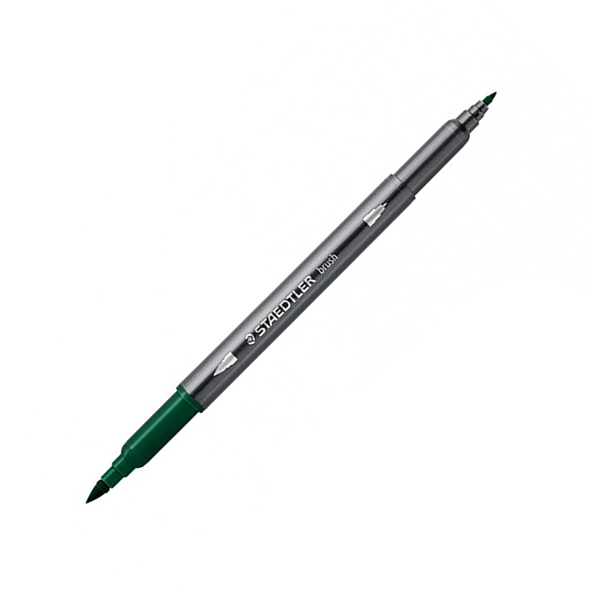 STAEDTLER Double-Ended Watercolour Brush Pen Green Earth