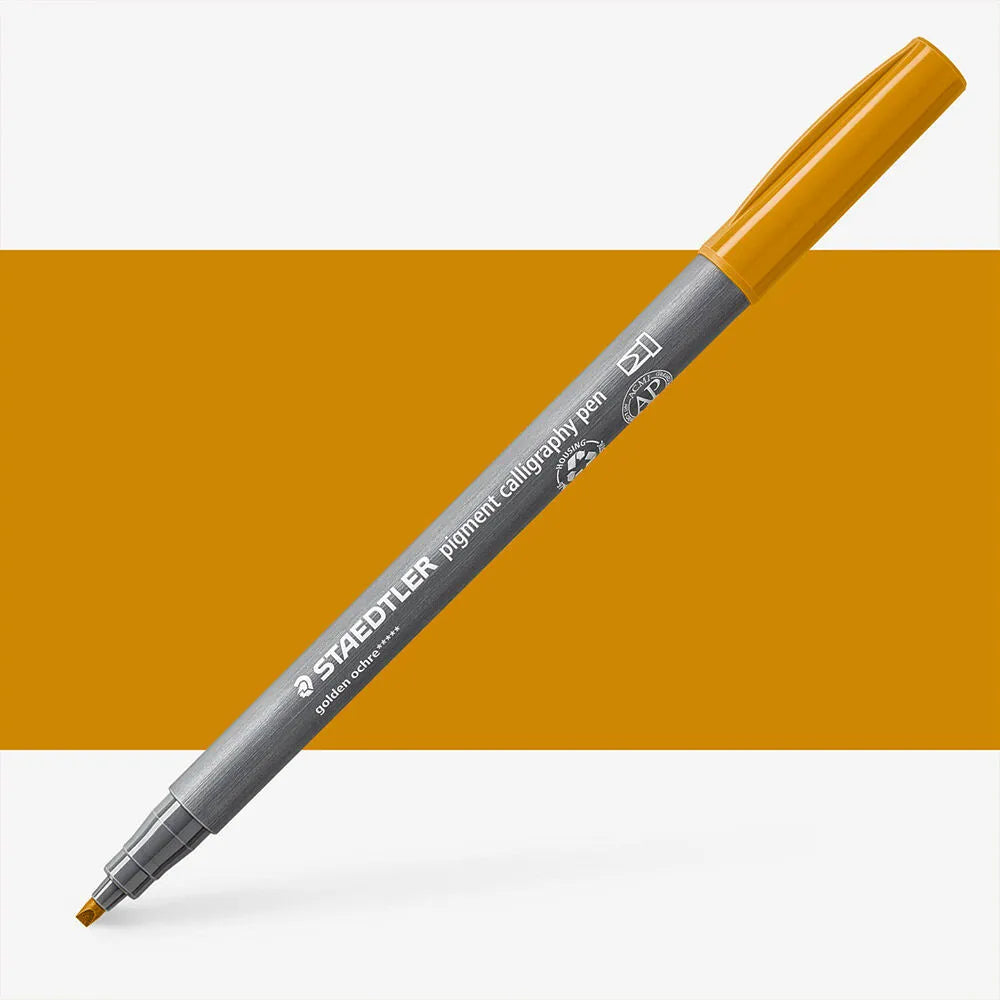 STAEDTLER Pigment Calligraphy Pen Golden Ochre