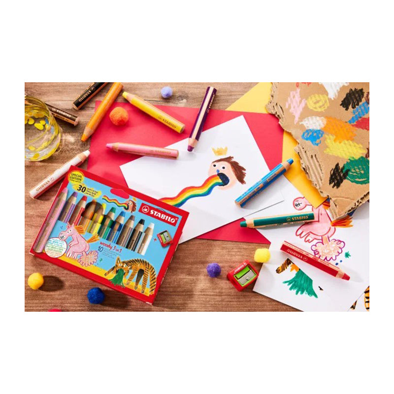 STABILO Woody 3in1 Jumbo Stationery Set