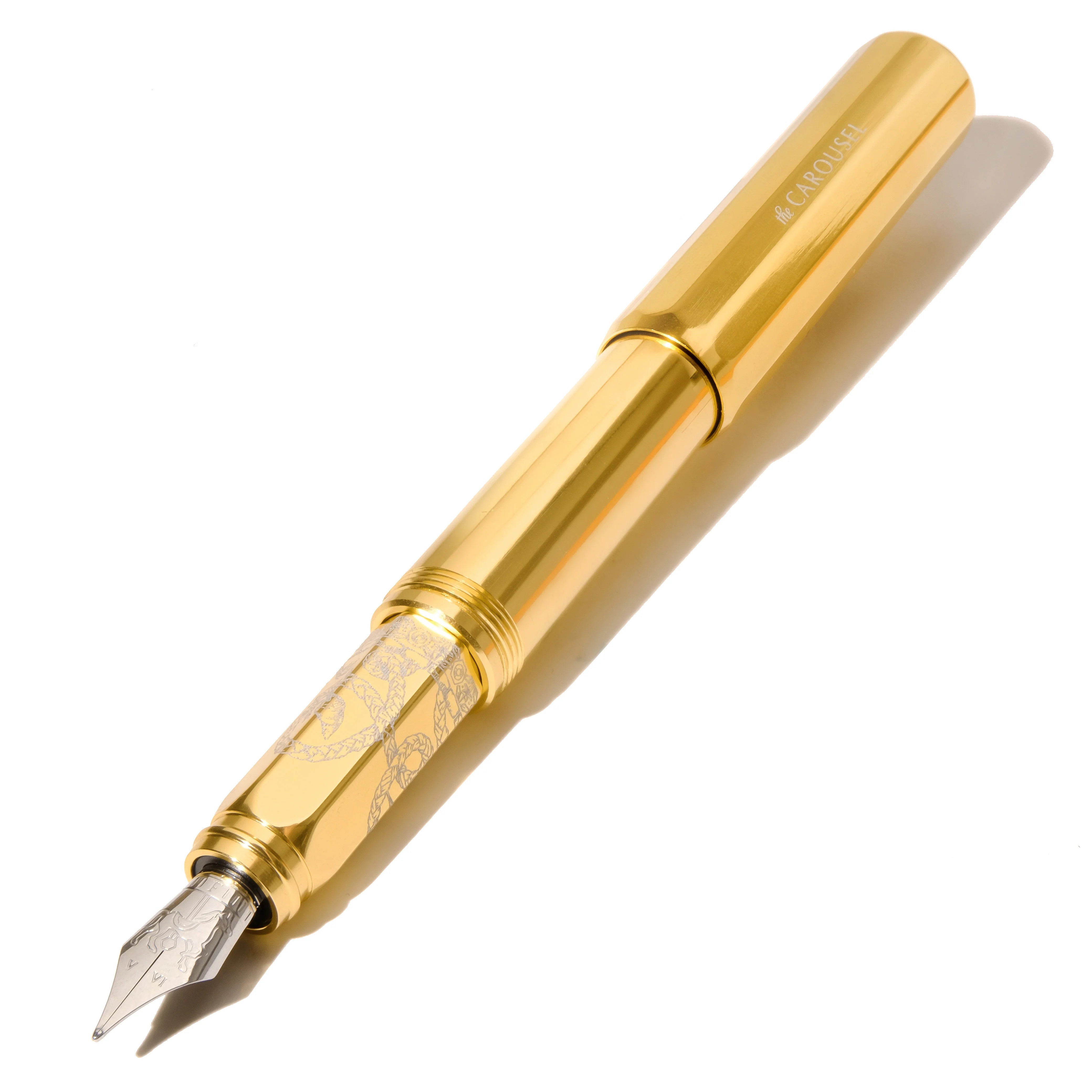 FERRIS WHEEL PRESS Carousel Aluminium Fountain Pen Medium Limited Edition Plaited Gold Tress