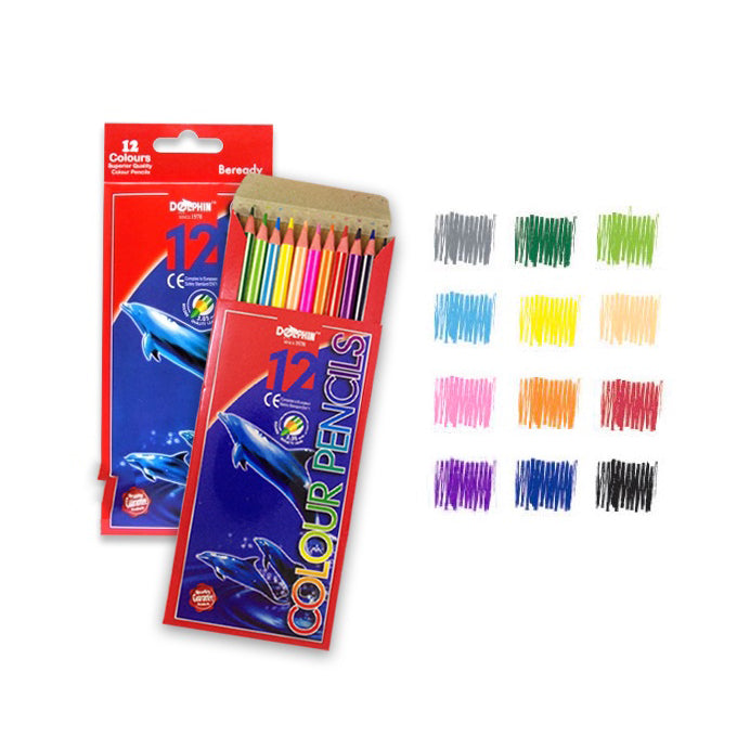 DOLPHIN Colour Pencil 12-Full