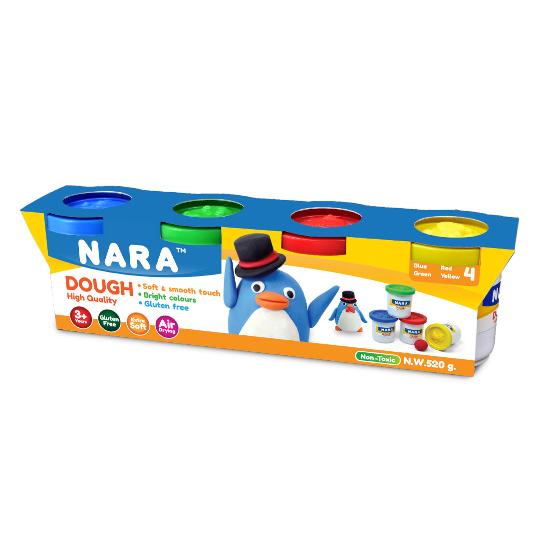 NARA Set of 4 Colours x 4 130g Tubs in Sleeve Box