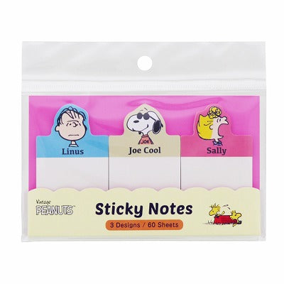 SUN-STAR Sticky Notes SN 283 Peanuts Vintage Good Friends B