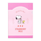 SUN-STAR Clear File FL 213 A4 Peanuts Strawberry Milk