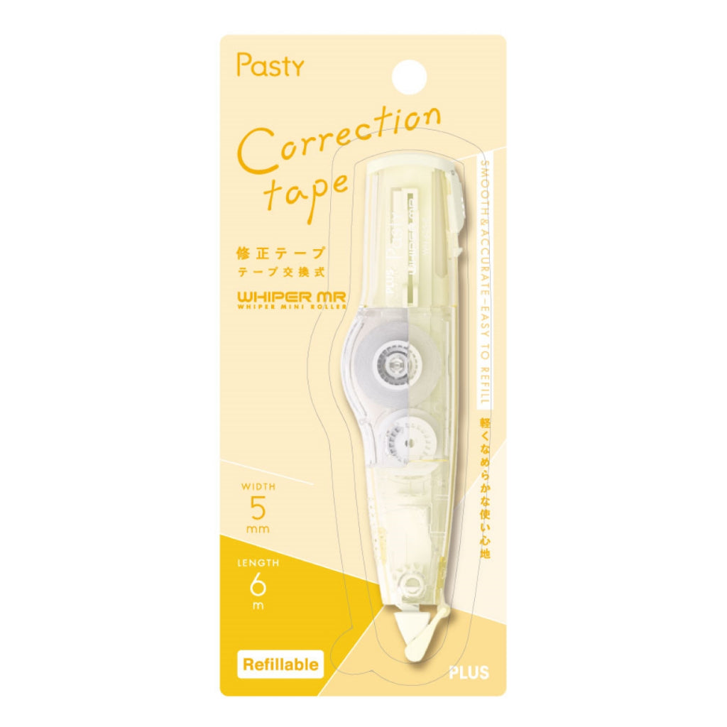 PLUS MR Correction Tape WH 625P 5mmx6M Pasty Yellow