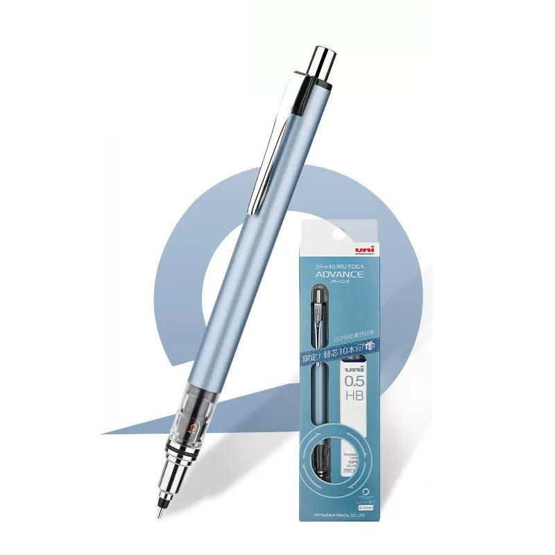 UNI Kurutoga Advance Mechanical Pencil M5 559 0.5mm Metallic Blue