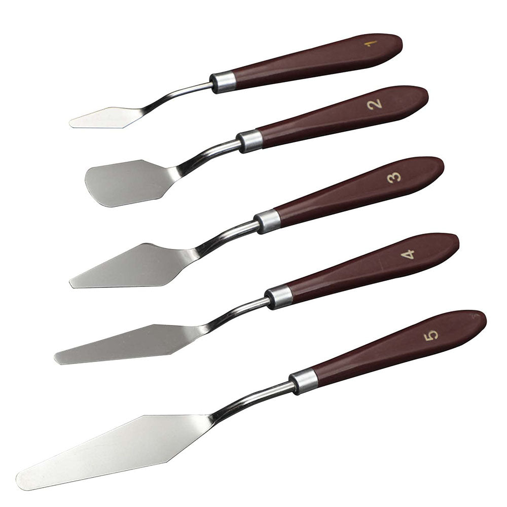 SYAMAL Wooden Palette Knife Set of 5