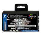 STAEDTLER Pigment Soft Brush Pen Set of 6 Greys