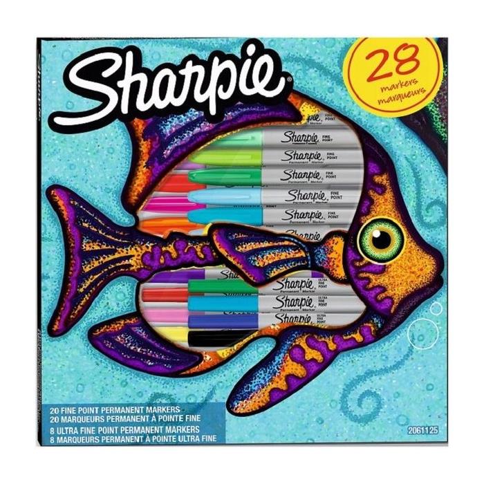 SHARPIE Permanent Marker Box of 20 Fish 2061125