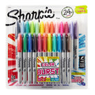 SHARPIE Permanent Marker Fine Set of 24 Colour Burst 1956292