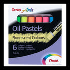 PENTEL Arts Oil Pastels Set of 6 Fluorescent