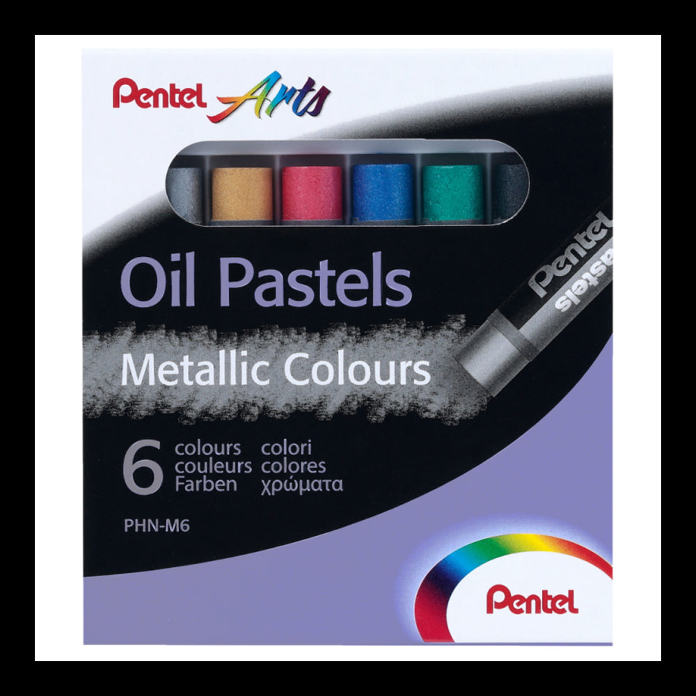 PENTEL Arts Oil Pastels Set of 6 Metallic