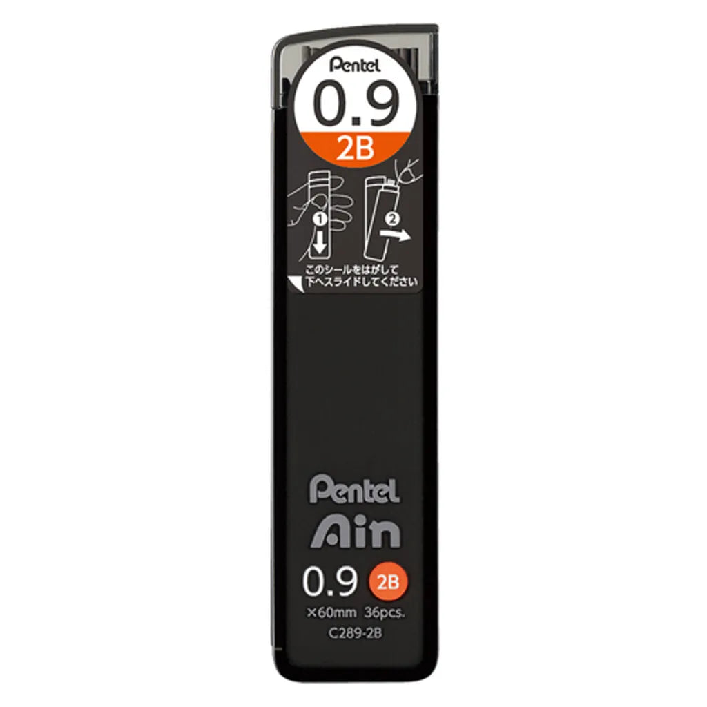 PENTEL Ain Pencil Lead 0.9mm 2B