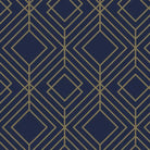CLAIREFONTAINE Gift Wrap 80g 0.7x50M Geometric Gold & Blue