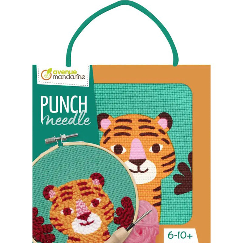 AVENUE MANDARINE Punch Needle Tiger