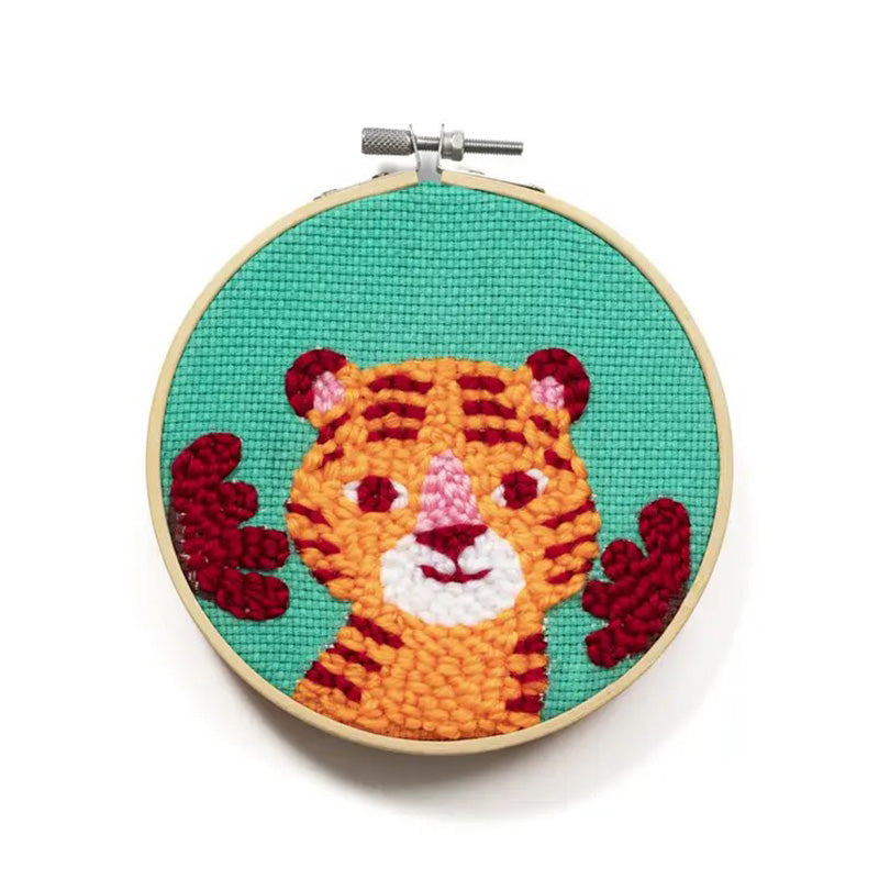 AVENUE MANDARINE Punch Needle Tiger