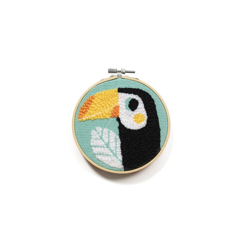 AVENUE MANDARINE Punch Needle Toucan