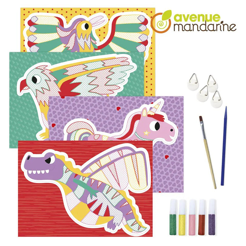 AVENUE MANDARINE Creative Box Coloured Sand Boards