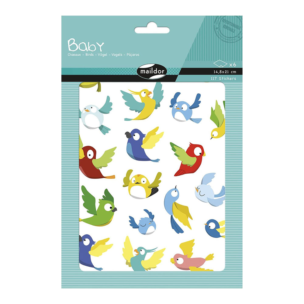 MAILDOR Baby Stickers Birds 6s