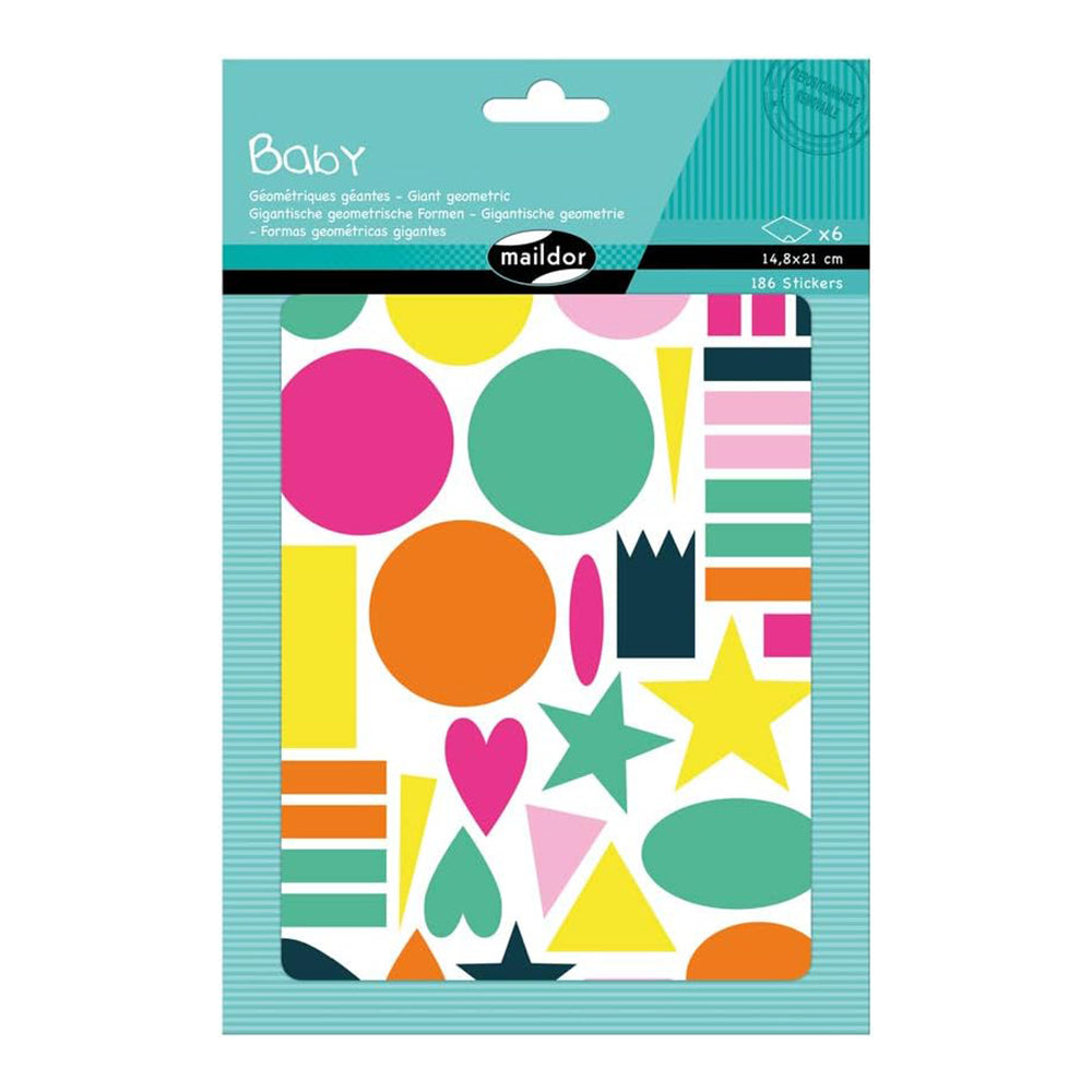 MAILDOR Baby Stickers Giant Shapes 6s