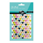 MAILDOR Geo Stickers Initial Metallic Pastel Mini Hearts 4s