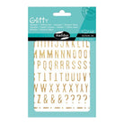 MAILDOR Deco Stickers Glitty Alphabet/Numbers Gold 2s
