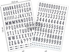 MAILDOR Deco Stickers Glitty Alphabet/Numbers Black 2s