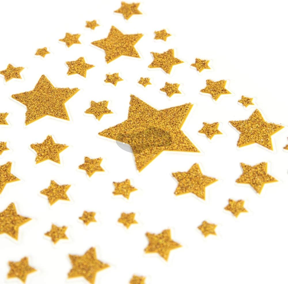 MAILDOR Deco Stickers Glitty Stars Light Pink/Gold 2s