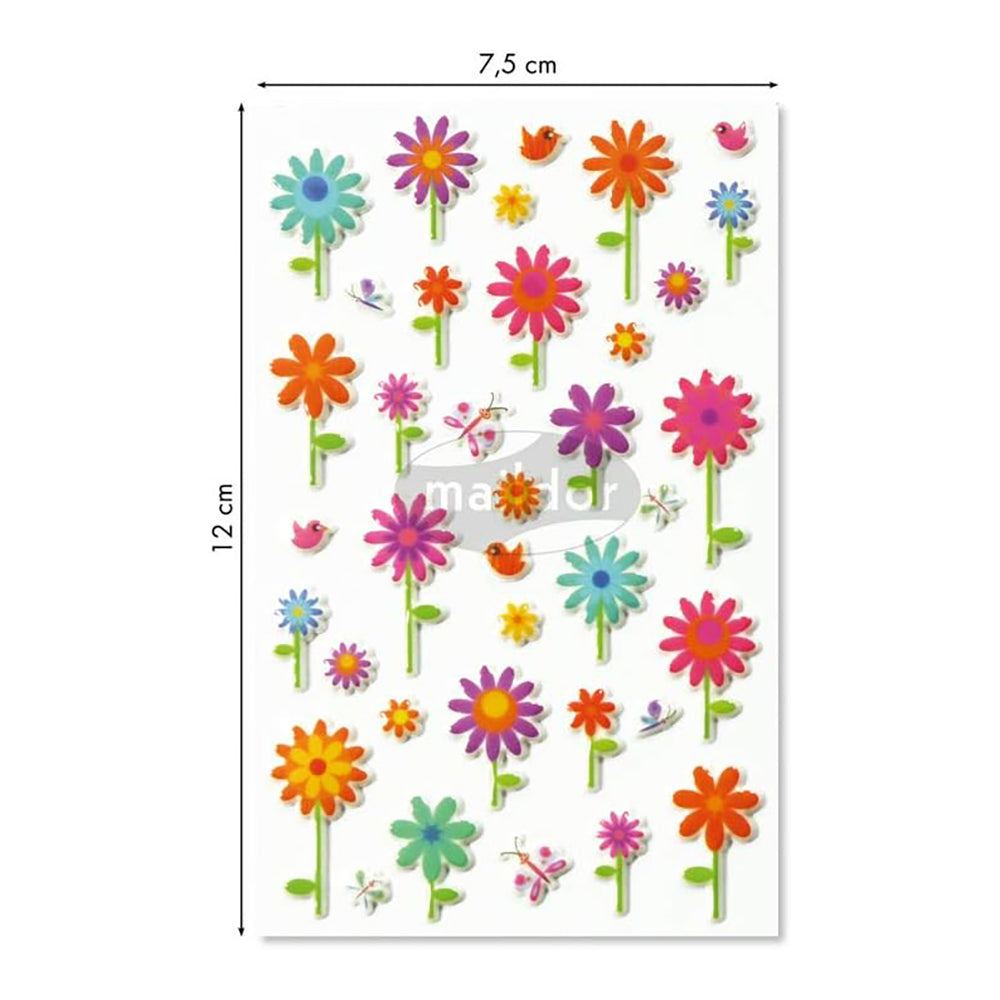 MAILDOR 3D Stickers Cooky Flowers 1s