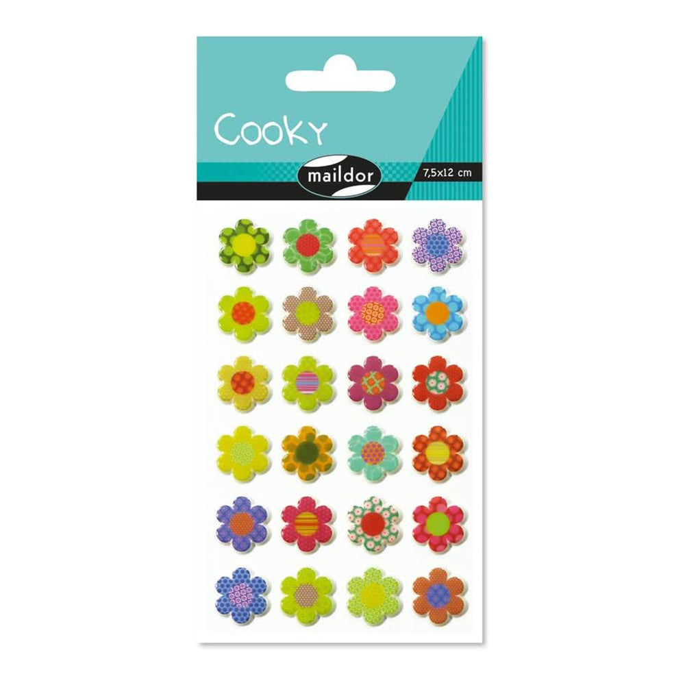 MAILDOR 3D Stickers Cooky Flowers B 1s