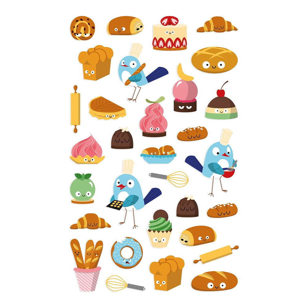 MAILDOR 3D Stickers Cooky Pastries 1s