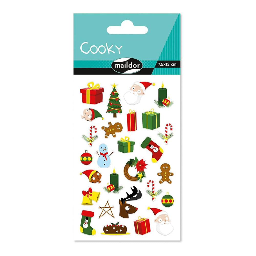 MAILDOR 3D Stickers Cooky Christmas Traditional B 1s