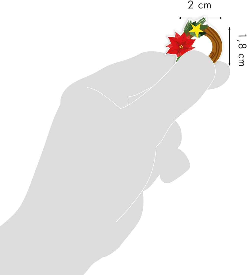 MAILDOR 3D Stickers Cooky Christmas Traditional B 1s