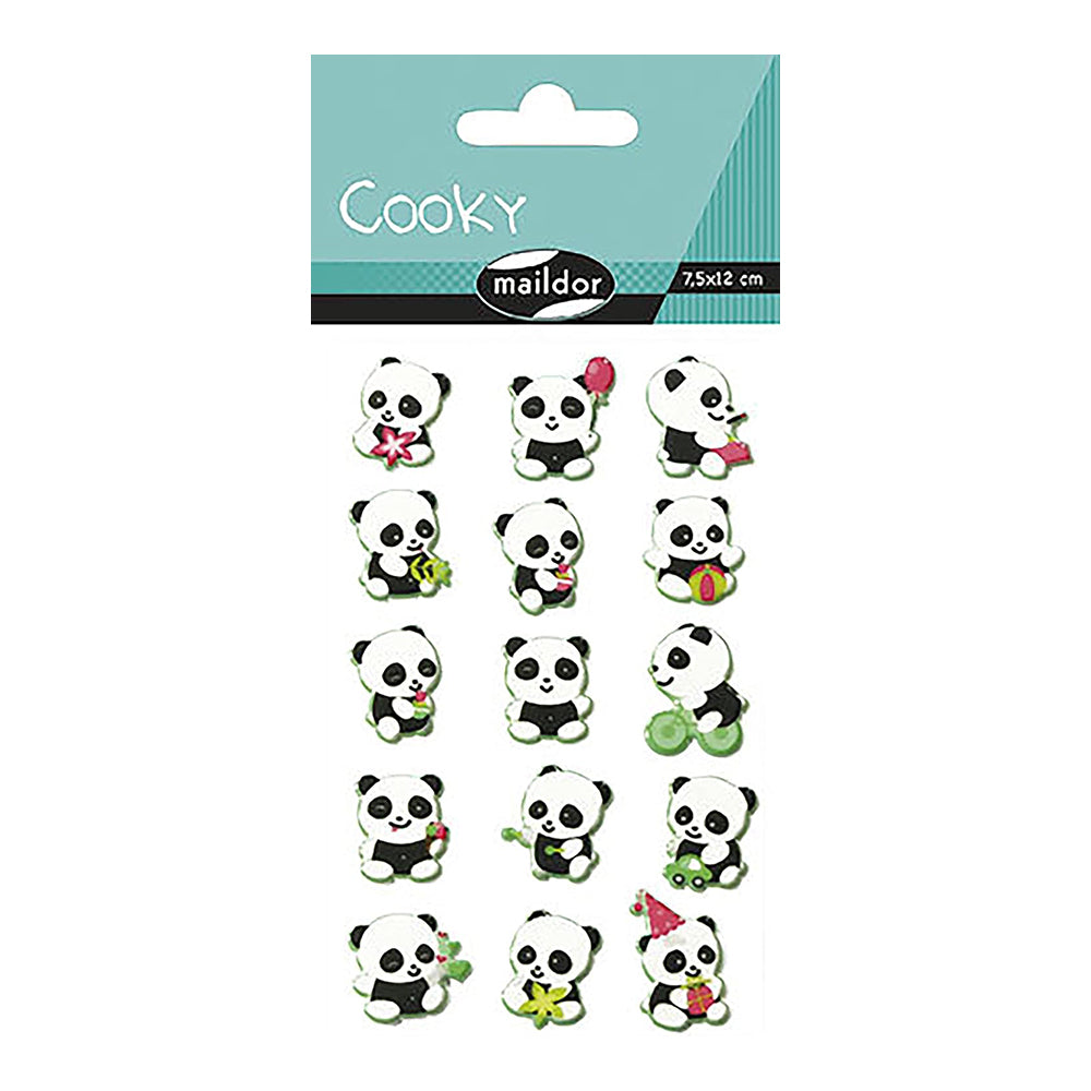 MAILDOR 3D Stickers Cooky Panda 1s