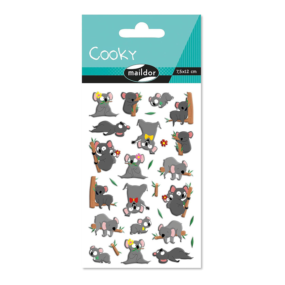 MAILDOR 3D Stickers Cooky Koalas 1s