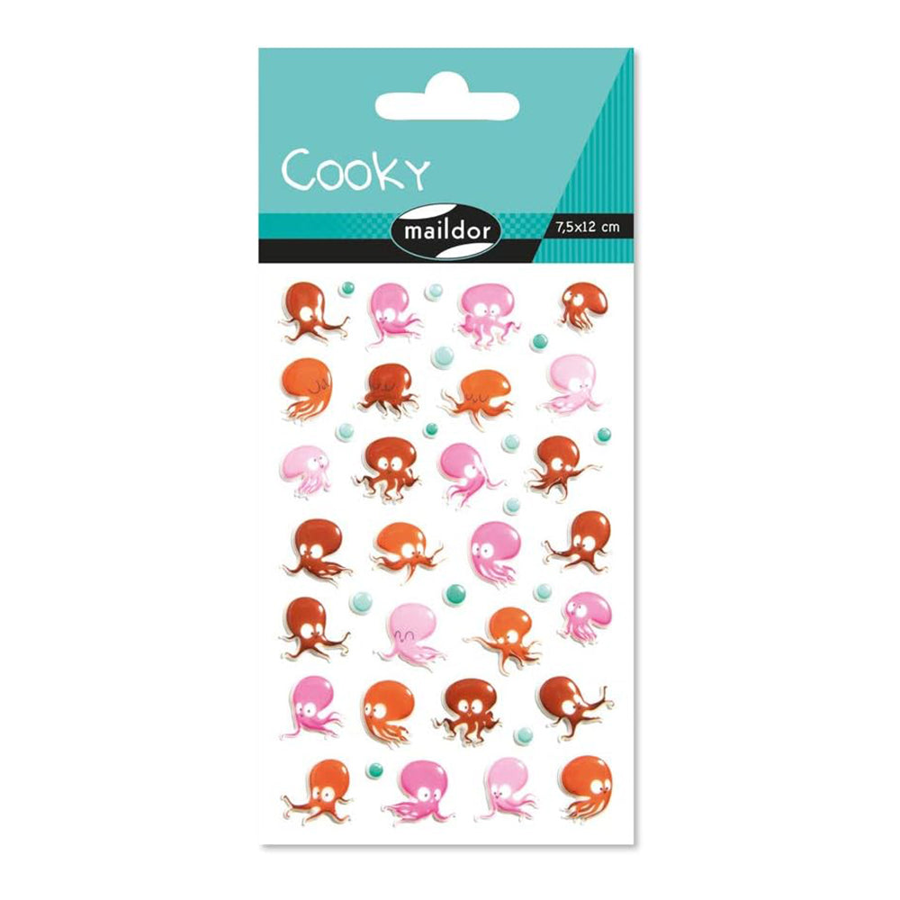 MAILDOR 3D Stickers Cooky Animals 1s