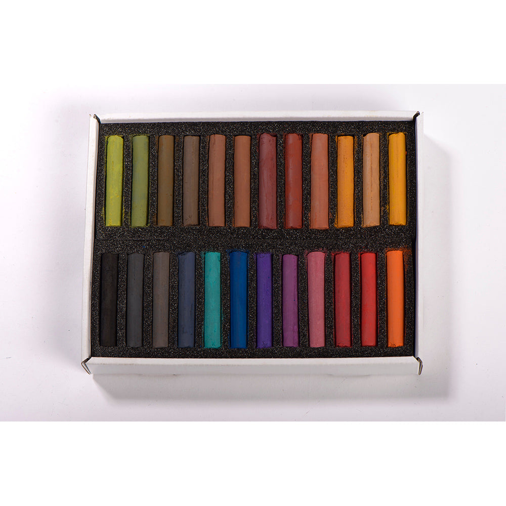 BLOCKX Pastels Cardboard Box Set of 24 Dark Pastels